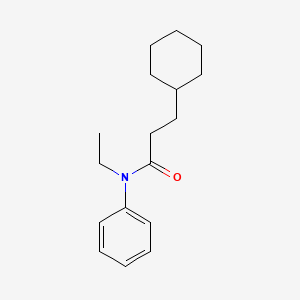 3-cyclohexyl-N-ethyl-N-phenylpropanamide