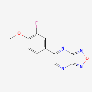 5-(3-Fluoro-4-methoxyphenyl)[1,2,5]oxadiazolo[3,4-b]pyrazine