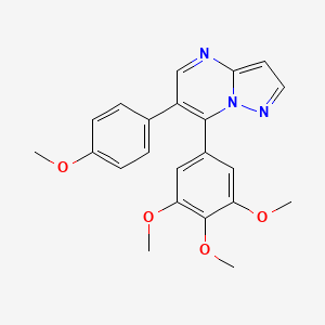 6-(4-Methoxyphenyl)-7-(3,4,5-trimethoxyphenyl)pyrazolo[1,5-a]pyrimidine