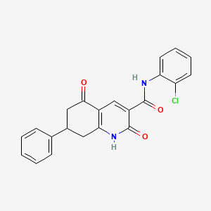 N-(2-chlorophenyl)-2,5-dioxo-7-phenyl-1,2,5,6,7,8-hexahydroquinoline-3-carboxamide