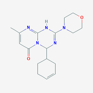 4-(cyclohex-3-en-1-yl)-8-methyl-2-(morpholin-4-yl)-1,4-dihydro-6H-pyrimido[1,2-a][1,3,5]triazin-6-one