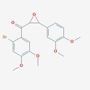 molecular formula C19H19BrO6 B11036396 (2-Bromo-4,5-dimethoxyphenyl)[3-(3,4-dimethoxyphenyl)oxiran-2-yl]methanone 