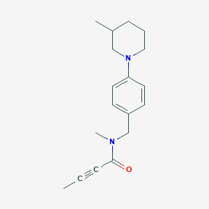 N-Methyl-N-{[4-(3-methylpiperidin-1-YL)phenyl]methyl}but-2-ynamide