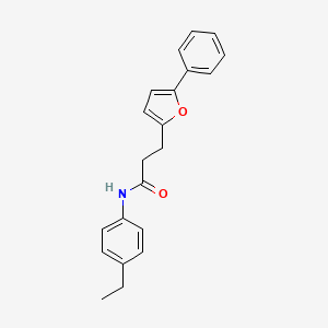 N-(4-ethylphenyl)-3-(5-phenylfuran-2-yl)propanamide