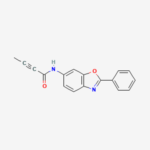 N-(2-Phenyl-13-benzoxazol-6-YL)but-2-ynamide