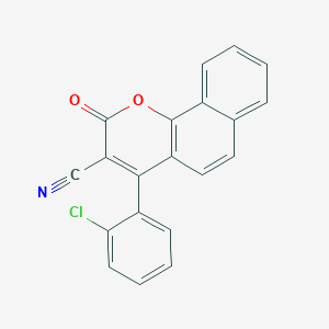 4-(2-chlorophenyl)-2-oxo-2H-benzo[h]chromene-3-carbonitrile