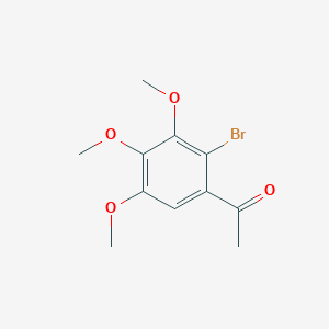 molecular formula C11H13BrO4 B11036498 1-(2-Bromo-3,4,5-trimethoxyphenyl)ethanone 