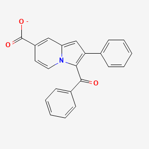 3-Benzoyl-2-phenylindolizine-7-carboxylate