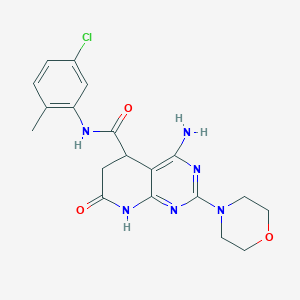 4-amino-N-(5-chloro-2-methylphenyl)-2-(morpholin-4-yl)-7-oxo-5,6,7,8-tetrahydropyrido[2,3-d]pyrimidine-5-carboxamide