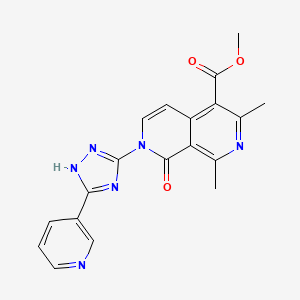 methyl 1,3-dimethyl-8-oxo-7-[3-(3-pyridyl)-1H-1,2,4-triazol-5-yl]-7,8-dihydro[2,7]naphthyridine-4-carboxylate