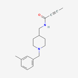 N-({1-[(3-Methylphenyl)methyl]piperidin-4-YL}methyl)but-2-ynamide