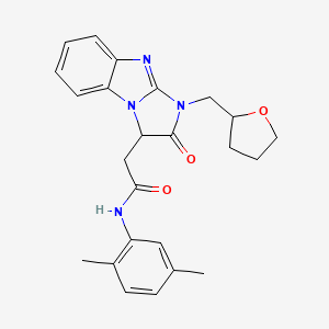 N-(2,5-dimethylphenyl)-2-[2-oxo-1-(tetrahydrofuran-2-ylmethyl)-2,3-dihydro-1H-imidazo[1,2-a]benzimidazol-3-yl]acetamide