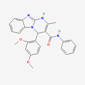 4-(2,4-dimethoxyphenyl)-2-methyl-N-phenyl-1,4-dihydropyrimido[1,2-a]benzimidazole-3-carboxamide