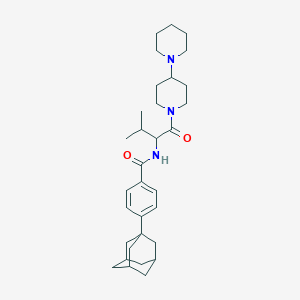 N-[1-(1,4'-bipiperidin-1'-yl)-3-methyl-1-oxobutan-2-yl]-4-(tricyclo[3.3.1.1~3,7~]dec-1-yl)benzamide