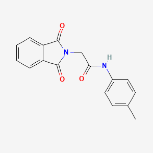 molecular formula C17H14N2O3 B11036669 2-(1,3-Dioxo-1,3-dihydro-isoindol-2-yl)-N-p-tolyl-acetamide CAS No. 7473-88-3