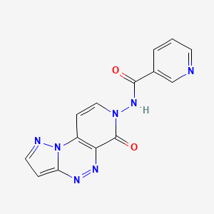 N-[6-oxopyrazolo[5,1-c]pyrido[4,3-e][1,2,4]triazin-7(6H)-yl]nicotinamide