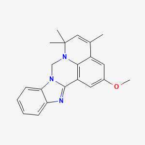 2-methoxy-4,6,6-trimethyl-6H-benzimidazo[1,2-c]pyrido[3,2,1-ij]quinazoline