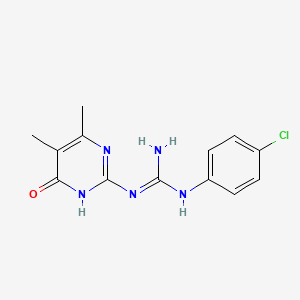 1-(4-Chlorophenyl)-3-(4,5-dimethyl-6-oxo-1,6-dihydropyrimidin-2-yl)guanidine