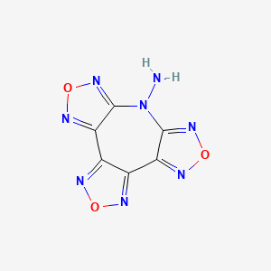 molecular formula C6H2N8O3 B11036714 4,9,15-trioxa-3,5,8,10,12,14,16-heptazatetracyclo[11.3.0.02,6.07,11]hexadeca-1(16),2,5,7,10,13-hexaen-12-amine 