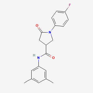 N-(3,5-dimethylphenyl)-1-(4-fluorophenyl)-5-oxopyrrolidine-3-carboxamide