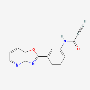 N-[3-([1,3]Oxazolo[4,5-B]pyridin-2-YL)phenyl]-2-propynamide