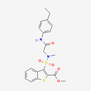 Methyl 3-[{2-[(4-ethylphenyl)amino]-2-oxoethyl}(methyl)sulfamoyl]-1-benzothiophene-2-carboxylate