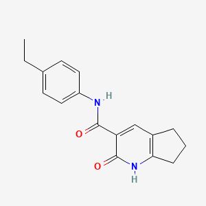 N-(4-ethylphenyl)-2-oxo-2,5,6,7-tetrahydro-1H-cyclopenta[b]pyridine-3-carboxamide