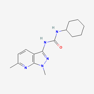 N-cyclohexyl-N'-(1,6-dimethyl-1H-pyrazolo[3,4-b]pyridin-3-yl)urea