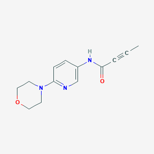 molecular formula C13H15N3O2 B11036896 N-[6-(Morpholin-4-YL)pyridin-3-YL]but-2-ynamide 