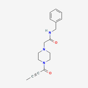 N-Benzyl-2-(4-(but-2-ynoyl)piperazin-1-yl)acetamide