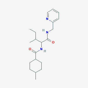 N~2~-[(4-methylcyclohexyl)carbonyl]-N-(pyridin-2-ylmethyl)isoleucinamide