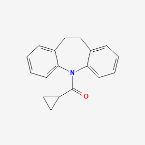 molecular formula C18H17NO B11036951 Cyclopropyl-(10,11-dihydro-dibenzo[b,f]azepin-5-yl)-methanone 