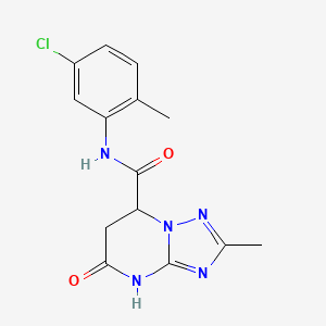 N-(5-chloro-2-methylphenyl)-2-methyl-5-oxo-4,5,6,7-tetrahydro[1,2,4]triazolo[1,5-a]pyrimidine-7-carboxamide