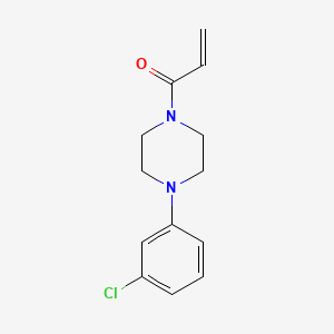 molecular formula C13H15ClN2O B11037048 1-[4-(3-Chlorophenyl)piperazino]-2-propen-1-one 