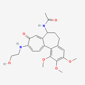 N-[10-(2-hydroxyethylamino)-1,2,3-trimethoxy-9-oxo-6,7-dihydro-5H-benzo[a]heptalen-7-yl]acetamide