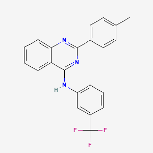 2-(4-methylphenyl)-N-[3-(trifluoromethyl)phenyl]quinazolin-4-amine