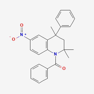 Phenyl[2,2,4-trimethyl-6-nitro-4-phenyl-3,4-dihydro-1(2H)-quinolinyl]methanone