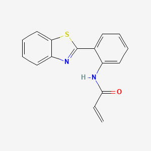 molecular formula C16H12N2OS B11037267 N-(2-(Benzo[d]thiazol-2-yl)phenyl)acrylamide 