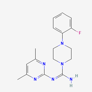 N-(4,6-dimethylpyrimidin-2-yl)-4-(2-fluorophenyl)piperazine-1-carboximidamide