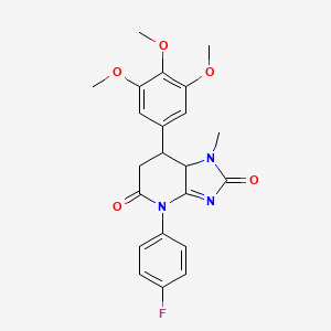 4-(4-fluorophenyl)-1-methyl-7-(3,4,5-trimethoxyphenyl)-7,7a-dihydro-1H-imidazo[4,5-b]pyridine-2,5(4H,6H)-dione