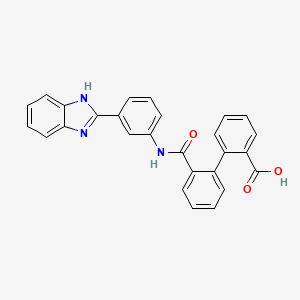 2'-{[3-(1H-benzimidazol-2-yl)phenyl]carbamoyl}biphenyl-2-carboxylic acid