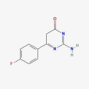 2-amino-6-(4-fluorophenyl)pyrimidin-4(5H)-one