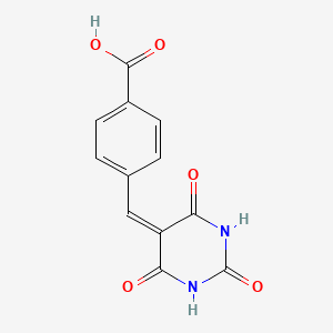 4-[(2,4,6-trioxotetrahydropyrimidin-5(2H)-ylidene)methyl]benzoic acid