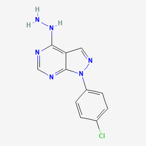 1-(4-chlorophenyl)-4-hydrazinyl-1H-pyrazolo[3,4-d]pyrimidine