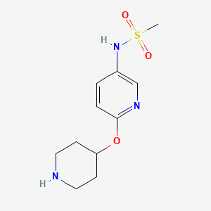 N-[6-(4-Piperidinyloxy)-3-pyridinyl]methanesulfonamide