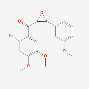 molecular formula C18H17BrO5 B11037443 (2-Bromo-4,5-dimethoxyphenyl)[3-(3-methoxyphenyl)oxiran-2-yl]methanone 