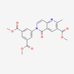 dimethyl 5-[3-(methoxycarbonyl)-2-methyl-5-oxo-1,6-naphthyridin-6(5H)-yl]benzene-1,3-dicarboxylate