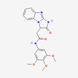 2-(2-oxo-2,3-dihydro-1H-imidazo[1,2-a]benzimidazol-3-yl)-N-(3,4,5-trimethoxyphenyl)acetamide