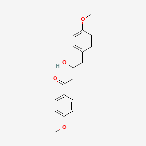 molecular formula C18H20O4 B11037489 3-Hydroxy-1,4-bis(4-methoxyphenyl)butan-1-one 