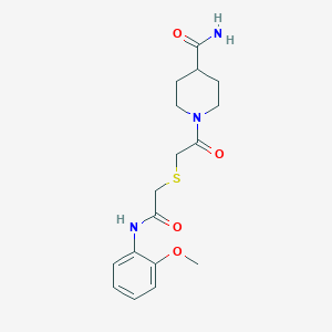 1-[({2-[(2-Methoxyphenyl)amino]-2-oxoethyl}sulfanyl)acetyl]piperidine-4-carboxamide